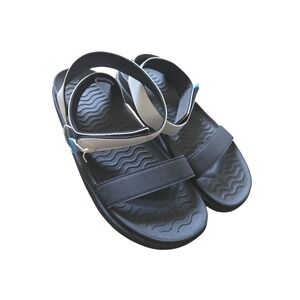 Native Shoes Juliet‎ Sandals Womens 10 Black White Strappy Sporty Water Friendly